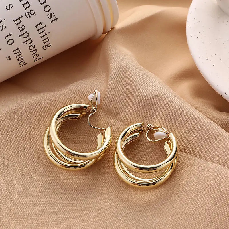 Vintage Statement Clip-On Earrings