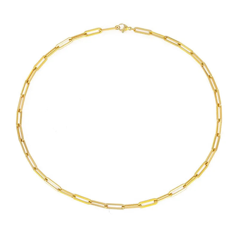 Tarnish-Free Paperclip Chain Choker