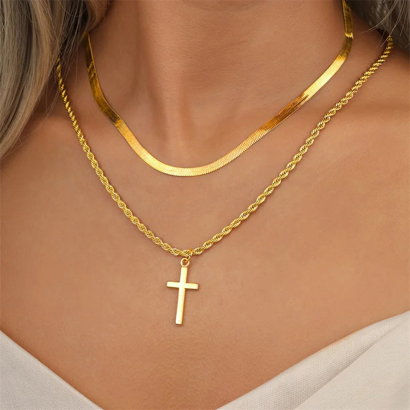 Minimalist Cross Necklace