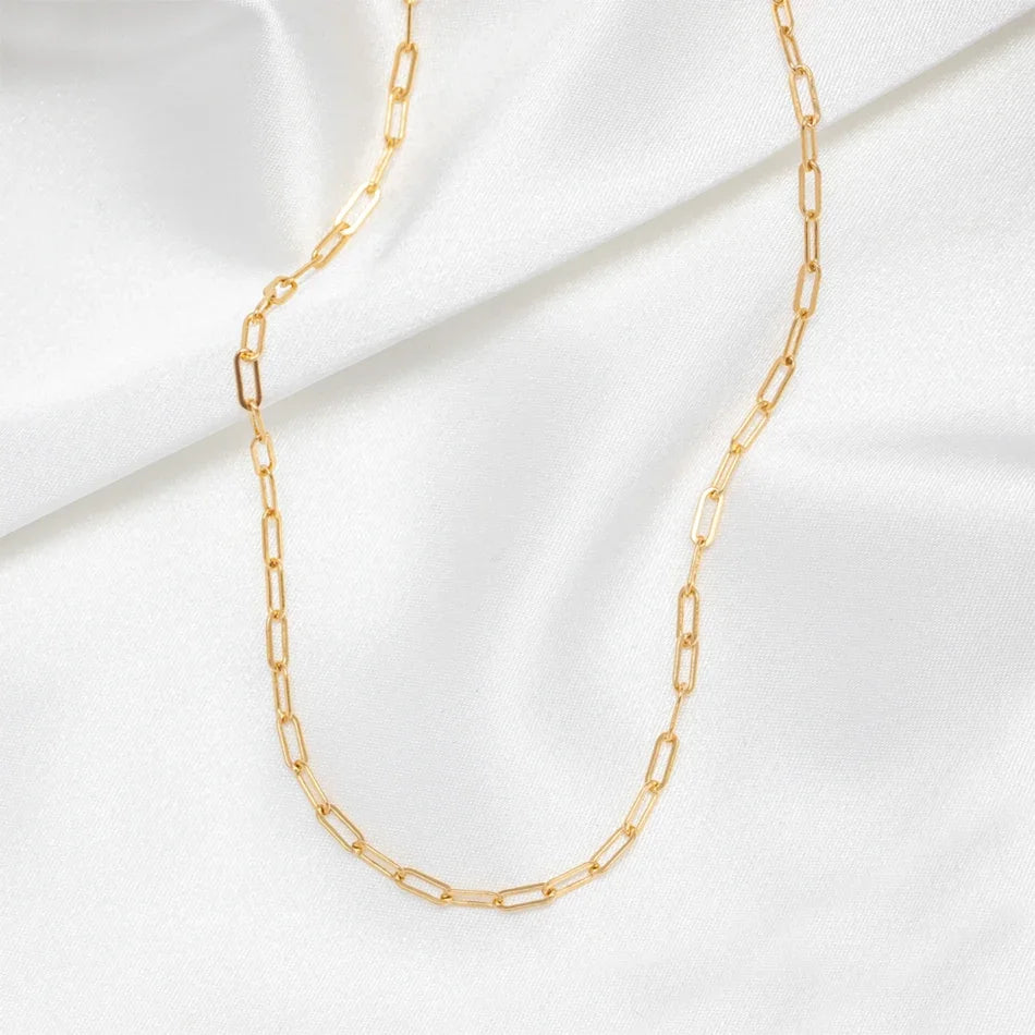 Tarnish-Free Paperclip Chain Choker