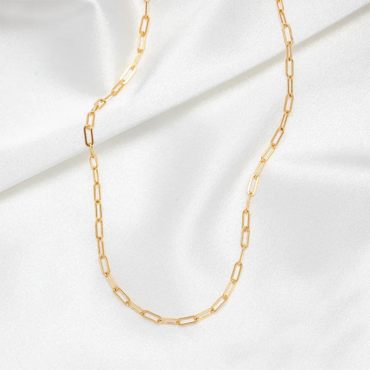 Tarnish-Free Paperclip Chain Choker