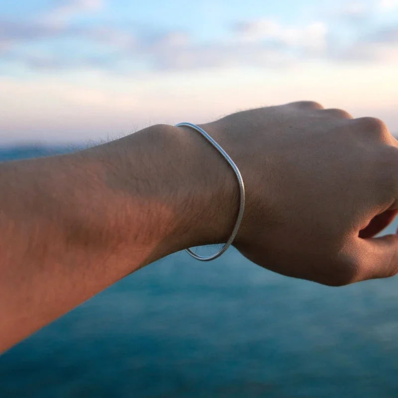 Stainless Steel Snake Chain Bracelet