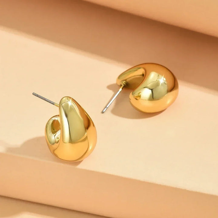 Vintage Chunky Teardrop Earrings