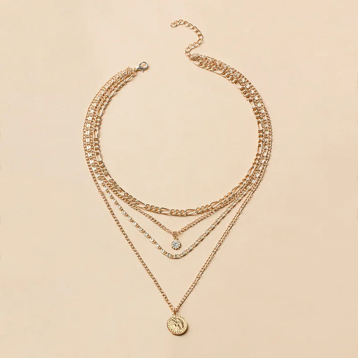 18K Gold Layered Necklace Set